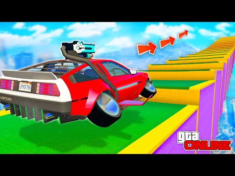 Видео: КАК ДАЛЕКО СМОЖЕТ ЛЕТАЮЩИЙ ДЕЛОРИАН БУДУЩЕГО ЗАБРАТЬСЯ ПО СТУПЕНЬКАМ ЛЕСТНИЦЫ? ЭКСПЕРИМЕНТЫ ГТА 5