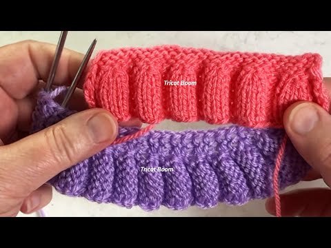 Видео: Два вида каймы для отделки изделий. Вязание спицами.