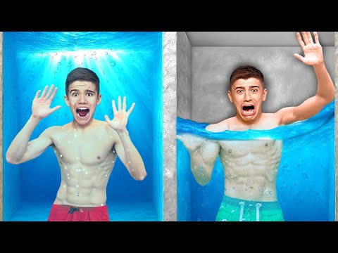 Видео: Кто Последний Покинет ВОДНЫЙ БОКС Челлендж !