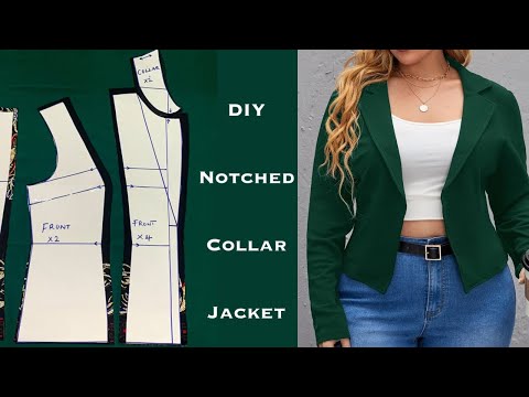 Видео: Как кроить и шить пиджак с выемкой на воротнике. Подробное руководство. #выкройкакуртки
