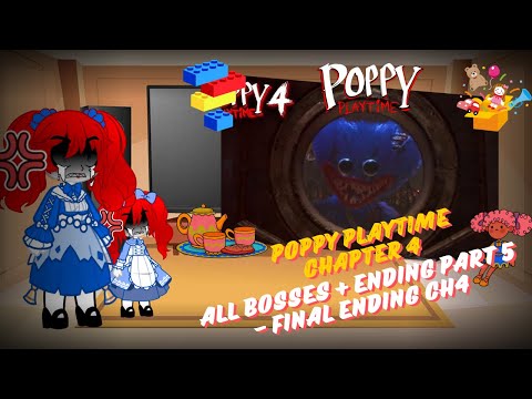 Видео: Poppy Playtime React - Poppy Playtime Глава 4 - Все боссы + Концовка Часть 5 - Финальная концовка