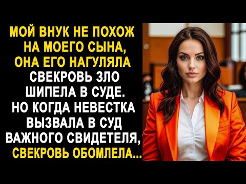 Видео: Мой внук не похож на моего сына - свекровь зло шипела в суде. Но когда невестка вызвала свидетеля...
