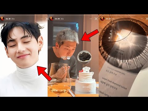 Видео: Так мило! Тэхён из BTS поздравляет RM с днём рождения и приглашает его в шикарный ресторан