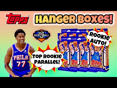 Видео: *ХЭНГЕРЫ = ФАНГЕРЫ!* Баскетбольный хэнгер Topps 2025-26, 8 шт.! 🔥 Rookie Auto и Top RC Parallel!