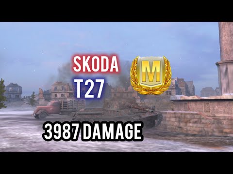 Видео: Skoda T27 Ace #wotb #танксблитцtanksblitz #wotblitz #worldoftanksblitz #tanks