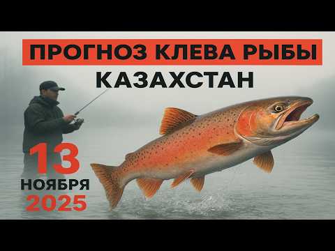 Видео: ПРОГНОЗ КЛЁВА в Казахстане на 13 ноября 2025 Бросай все и на рыбалку!