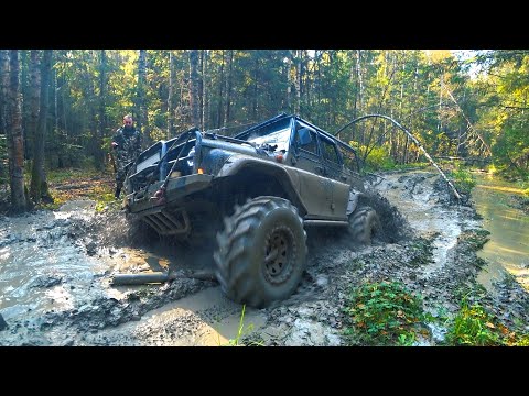 Видео: УАЗ Патриот и  хантер на тракторах не едут (42 уже мало)