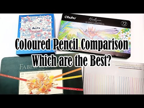 Видео: Разбор цветных карандашей на масляной основе! Сравнение Arrtx, Ohuhu, Faber Castell и Holbein.