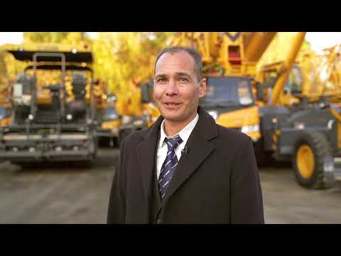 Видео: Ведущая модель асфальтоукладчика RP603 от компании XCMG