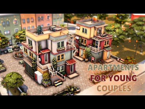 Видео: Квартиры для молодых пар Симс 4 | Строительство | Apartments for young couples The Sims 4 | NO CC