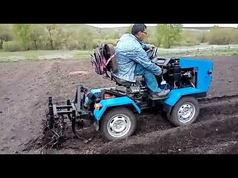 Видео: Самодельный минитрактор 4×4 переломка. 2022год.