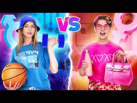 Видео: Мальчики VS Девочки Устроили Спортивный Челлендж || Брат VS Сестра