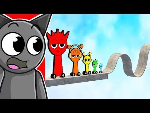 Видео: Sprunki Cars против Wave Road!