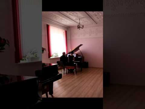 Видео: И.Корнелюк. Сюита "Мастер и Маргарита" , Адажио. Транскрипция для ф-но в 4 руки И.Оловникова