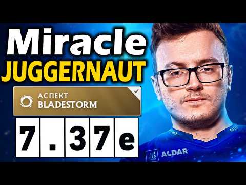Видео: Миракл на Джаггернауте, СКОРО в каждой ИГРЕ! - Miracle Juggernaut 7.37 ДОТА 2