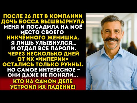 Видео: После 26 лет работы дочь босса уволила меня и отдала место жениху… но они и не знали что я...