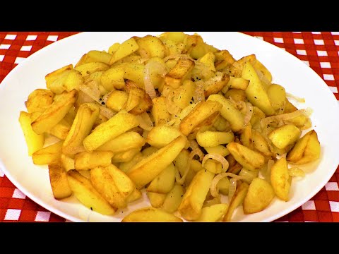Видео: Жареная картошка с луком, как правильно и вкусно пожарить картофель с луком.