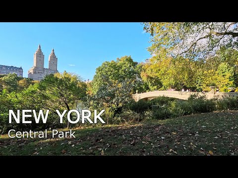 Видео: New York - Walking tour Central Park NYC 4К 60fps HDR