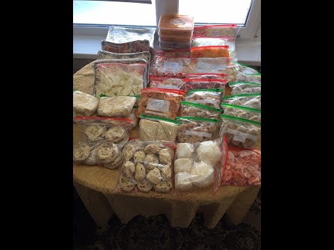 Видео: Как облегчить себе жизнь.Полуфабрикаты на месяц,глобальная заморозка.