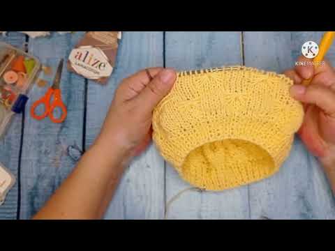 Видео: Шапочка для детей/рисунок паучки/связана спицами... 🧶