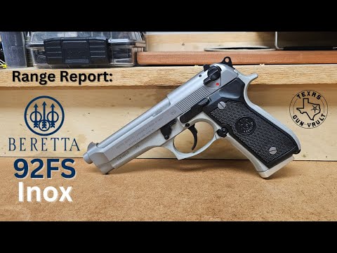Видео: Отчет о стрельбе: Beretta 92FS Inox (версия из нержавеющей стали — сделано в Италии)