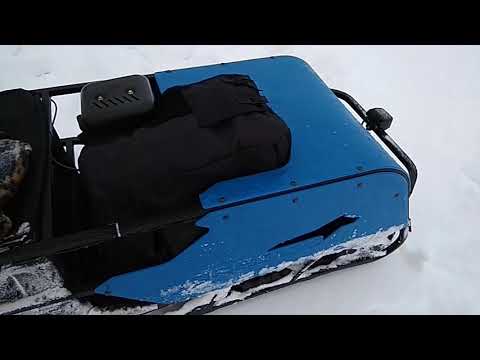 Видео: Мотобуксировщик Барбос - доработки и покатушки