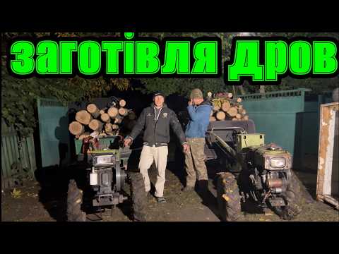 Видео: Заготівля дров обернулася аварією мотоблока 😳