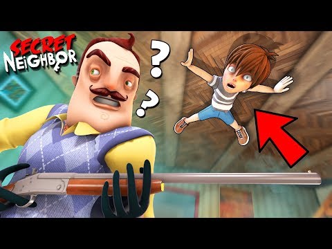 Видео: НЕ ИЗДАВАЙ ЗВУКИ, ИНАЧЕ ТЫ ТРУП! СОСЕД МАНЬЯК С РУЖЬЕМ ИЩЕТ НАС В SECRET NEIGHBOR