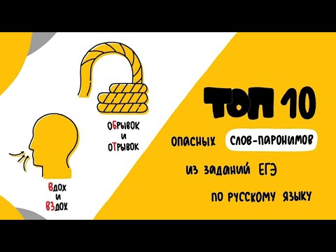 Видео: Что такое ПАРОНИМЫ? Топ 10 слов-паронимов, которые чаще всего путают