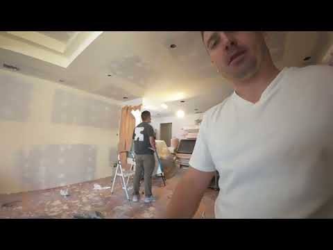 Видео: ремонт йде до кінця ,нові ідеі ,шліфуєм потолок стіни далі буде