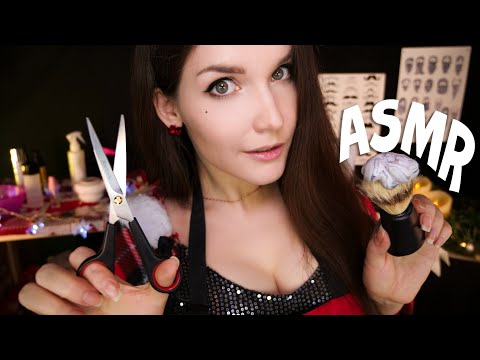 Видео: АСМР [RP]🎄Уход за твоей бородой и волосами ✂💇‍♂ ASMR I'm courting your beard and hair [Hairdresser]