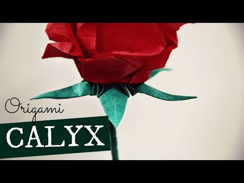 Видео: Как сделать оригами-чашечку (для пятиугольной розы) от Кейд Чан