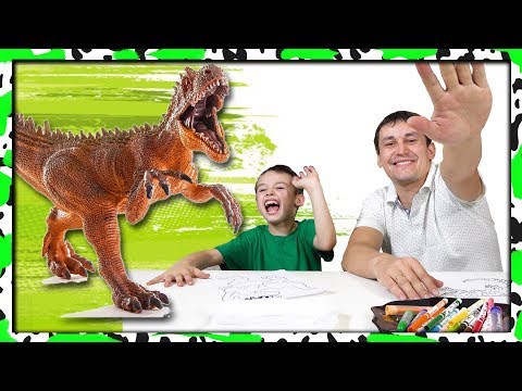 Видео: ДИНОЗАВРЫ против САЛАМАНДРЫ (3 маркера)