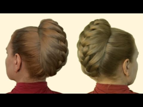 Видео: Как Сделать Прическу Самой Себе с Помощью Валика для Волос Видео Урок Пошагово