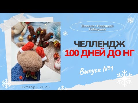 Видео: Челлендж №1: "100 дней до НГ" / Новогодние вязаные игрушки крючком / Амигуруми крючком