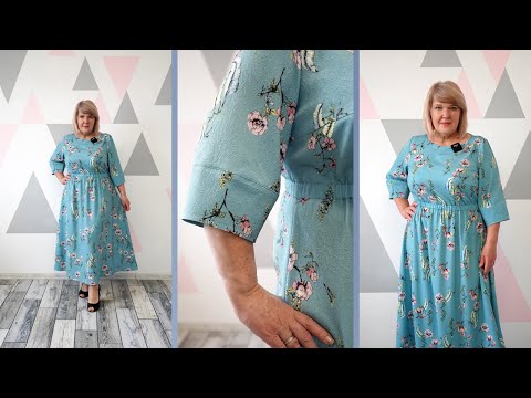 Видео: Шьем платье на основе блузы из Зары. Шикарное нарядное платье простого кроя