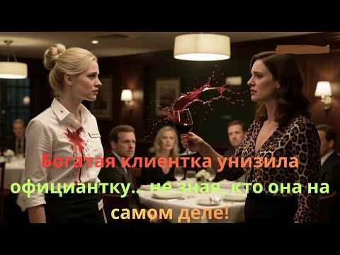 Видео: Она назвала её никем — но официантка оказалась владелицей ресторана!