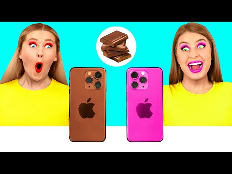 Видео: Челлендж. Шоколадная Еда vs Настоящая еда | Съедобная Битва от Fun Challenge