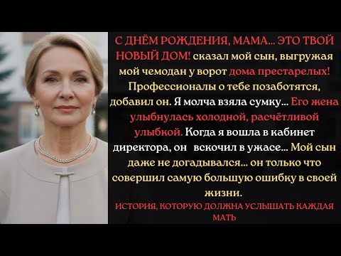 Видео: Мой сын отправил меня в дом престарелых в мой день рождения… Но очень быстро пожалел