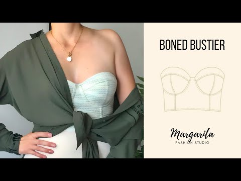 Видео: Учебное пособие по шитью бюстье | Как сшить бюстье с поролоновыми чашками | Учебное пособие + вык...