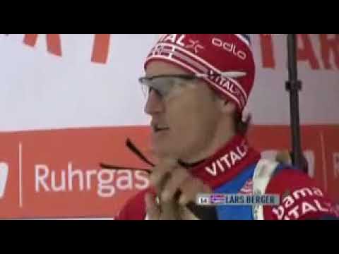 Видео: биатлон кубок мира 2008-2009 9 этап Ханты-Мансийск спринт мужчины