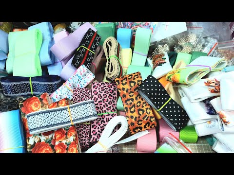 Видео: Распаковка посылки с материалами для рукоделия. Ленты, кабашоны, бантики 24 марта 2025г