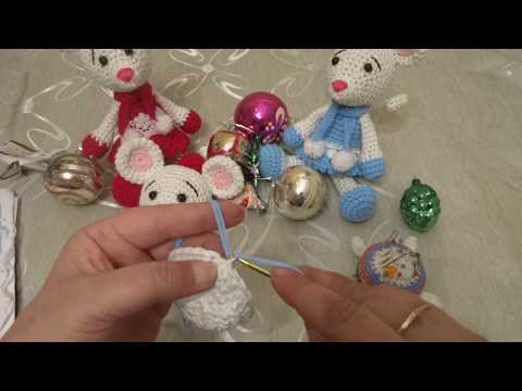 Видео: ВЯЗАНЫЙ СИМВОЛ 2020 ГОДА! МК Мышка Снегурочка! Часть 2.