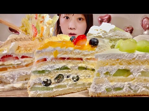 Видео: ASMR Торты, продаваемые в Японии【русские субтитры】【Mukbang/ Eating Sounds】