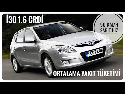 Видео: i30 1.6 CRDi 90 л.с. Расход топлива | 90 км/ч, постоянная скорость