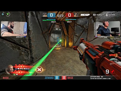 Видео: BASE vs. Zenaku (Liga Resp #3, 4 тур, комментатор Polosatiy) – Quake Champions