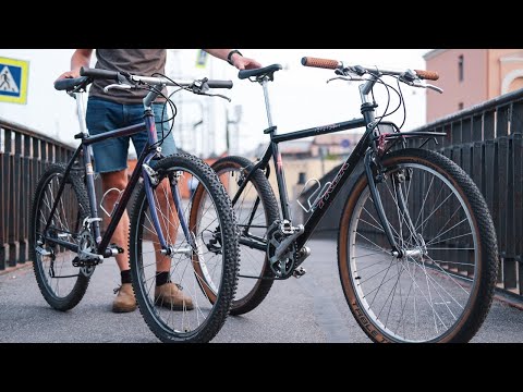 Видео: Дед сошёл с ума. Oldschool MTB- Specialized Stumpjumper и Trek 800