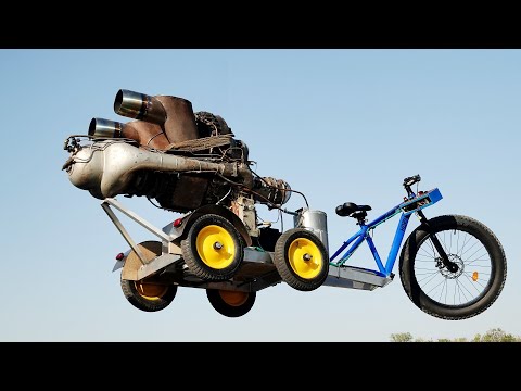 Видео: 400 лошадей !!! Велосипед с движком от ВЕРТОЛЕТА