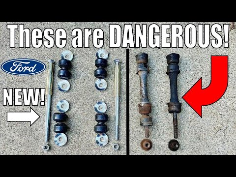 Видео: Как заменить стойки стабилизатора поперечной устойчивости на Ford F-150 или Expedition 1997-2003 ...