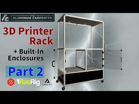 Видео: ULTIMATE Стойка для 3D-принтера (Часть 2) | со встроенным корпусом